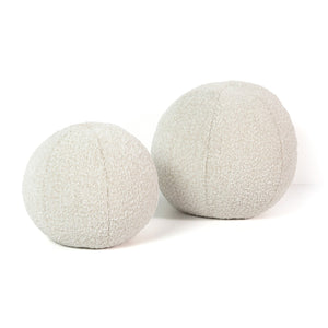 Balle Pillow, Set Of 2 In Knoll Natural And Set of 2 And 12.5" diam, 10" diam