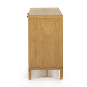 Allegra Sideboard In Honey Oak Veneer
