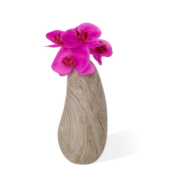 Contour Organic Vase with Fuchsia Phalaenopsis Orc