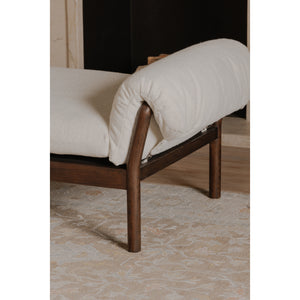 Cardero Daybed in Ivory with Ash Frame