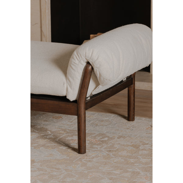 Cardero Daybed in Ivory with Ash Frame