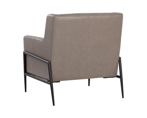 TALULA LOUNGE CHAIR - ALPINE GREY LEATHER
