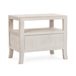 Westmont Solid Wood 1-Drawer Nightstand in Creamwood