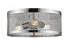 Meshsmith 3 Light Flush Mount in Chrome Finish