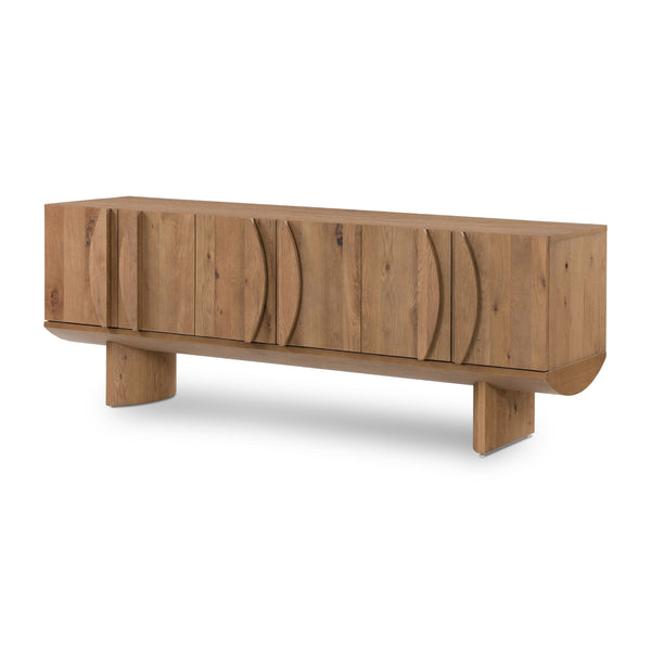 Pickford Media Console In Dusted Oak Veneer