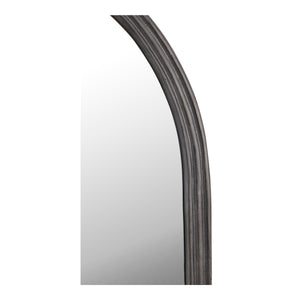 Granger Mirror Black with Channeled Detail