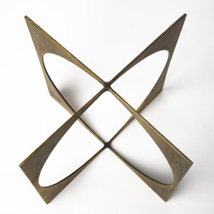 Lima II (Large) 10L x 10W Gold Geometric Decorative Object