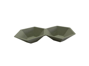 Aluminum 2 Compartment Tray Ivory Finish