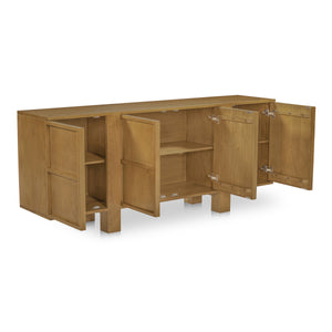 Moe's Henley Sideboard in Solid Oak, Brown