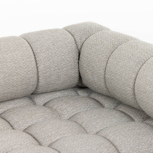 Roma Outdoor 3pc Sectional In Ash