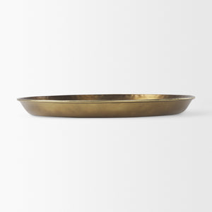 Eagan 24.0L x 24.0W x 2.0H Brass Aluminium Tray Large