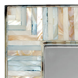 Heron Mother of Pearl Rectangle Wall Mirror 