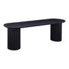 Povera Dining Bench in Black Acacia Wood