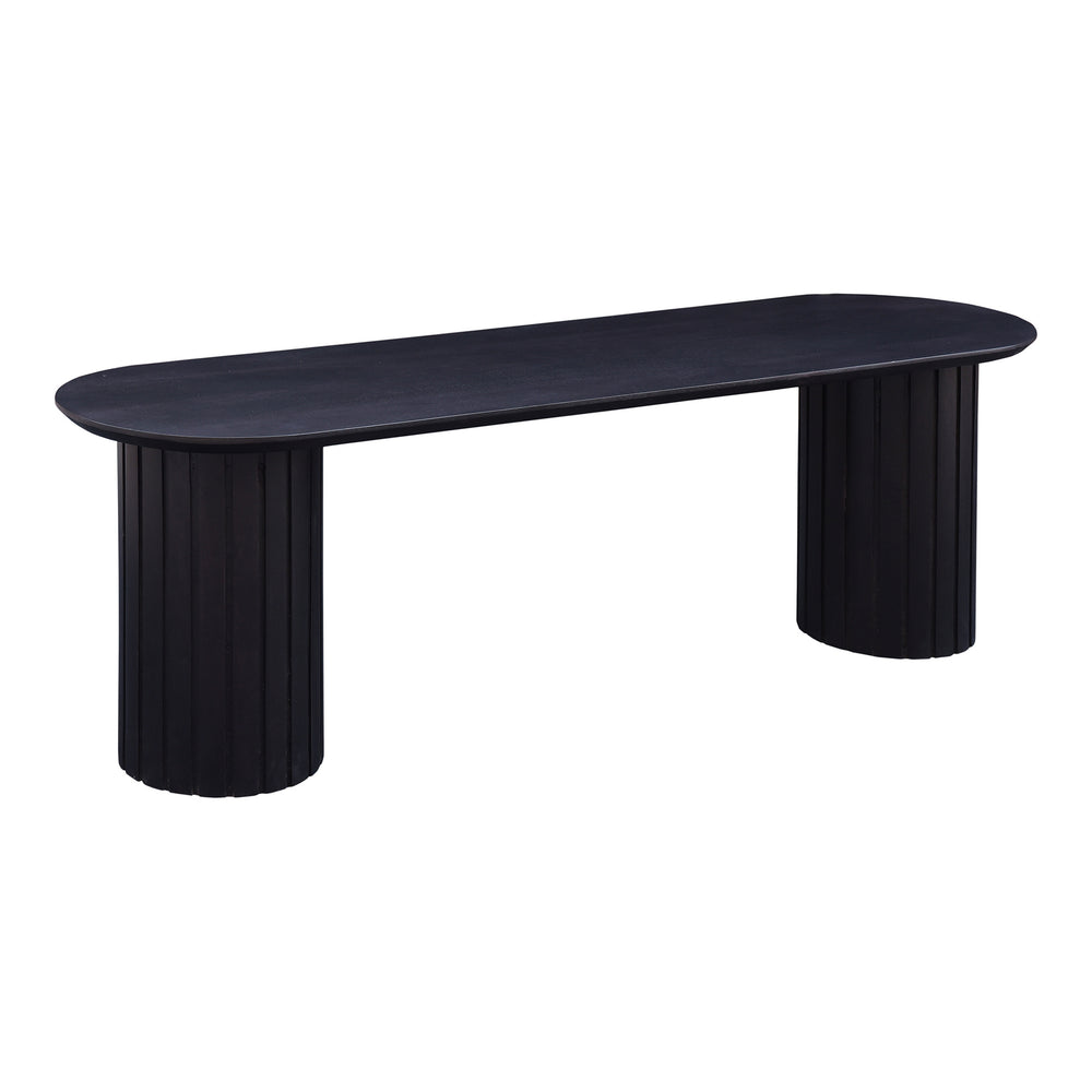 Povera Dining Bench in Black Acacia Wood