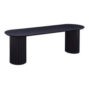 Povera Dining Bench in Black Acacia Wood