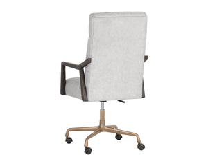 Collin Office Chair - Saloon Light Grey Leather