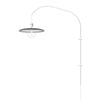 Shade 1-Light Wall Lamp with LED Bulb with White Wall Hanger