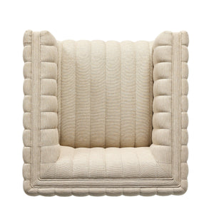 Augustine Outdoor Swivel Chair - Casa Cream