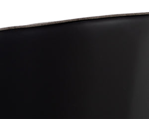 ASHER LOUNGE CHAIR - SPARROW GREY / NAPA BLACK