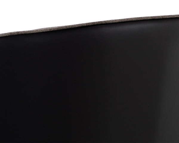 ASHER LOUNGE CHAIR - SPARROW GREY / NAPA BLACK