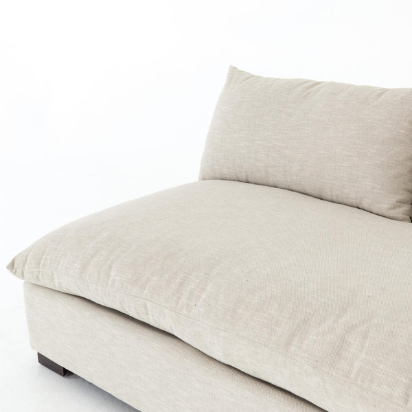 Grant Armless Sofa-Oatmeal