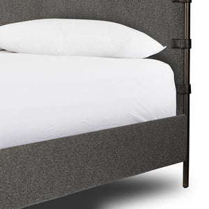 Anderson Canopy Queen Bed - Knoll Charcoal