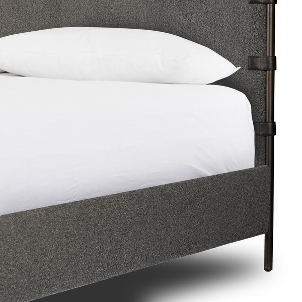 Anderson Canopy Queen Bed - Knoll Charcoal