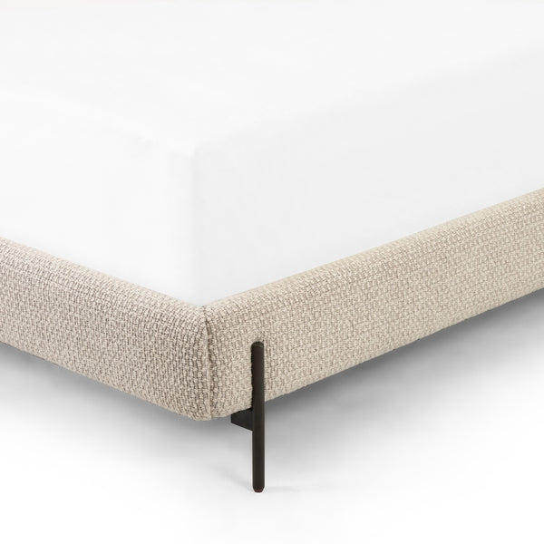 Dobson Bed In Perin Oatmeal In King