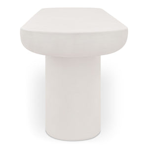 Moe's Rocca Bench in Cream Finish