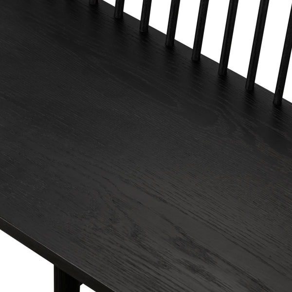 Aspen Large Bench In Black Oak