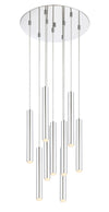 Forest 9 Light Island/Billiard in Chrome Finish