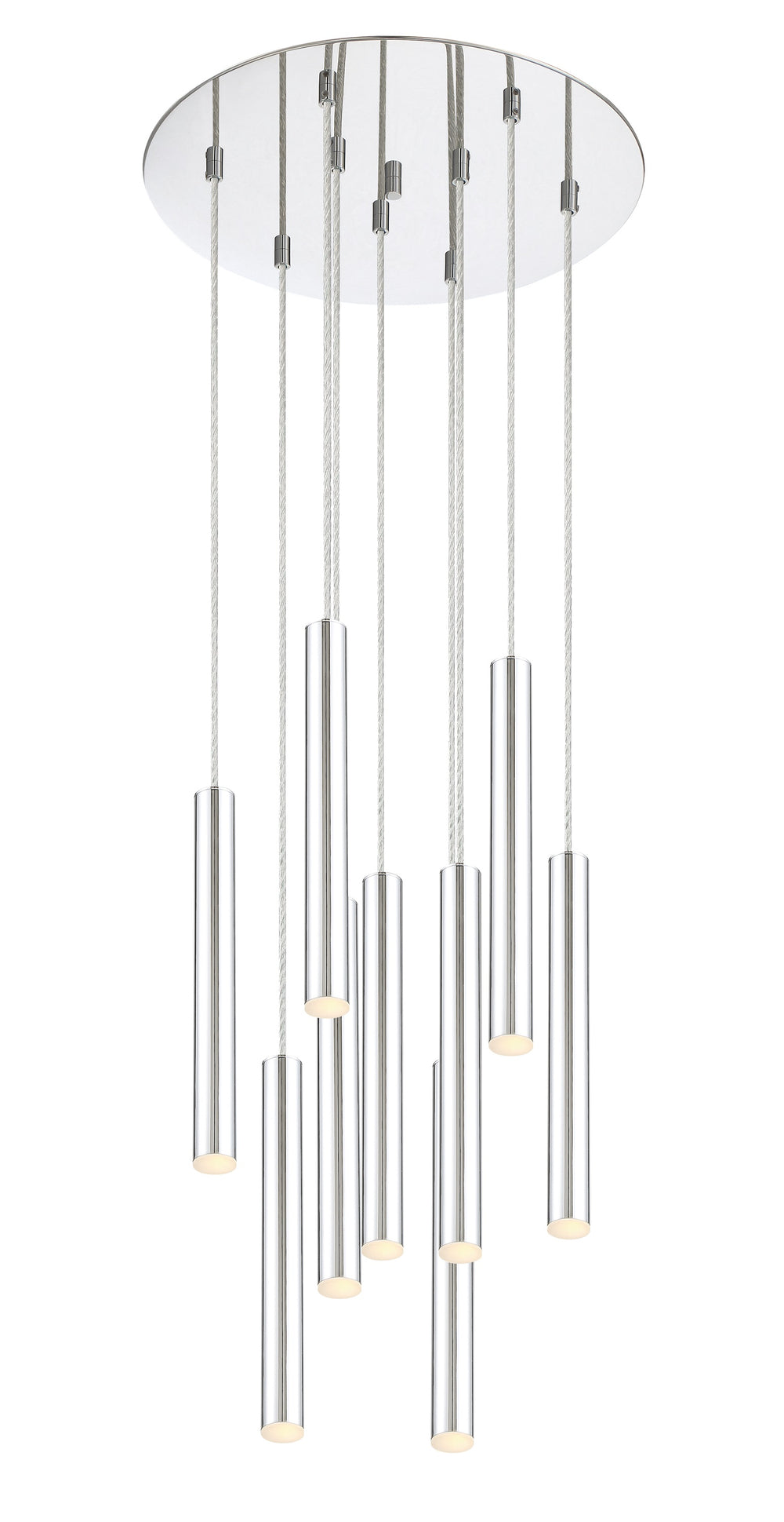 Forest 9 Light Island/Billiard in Chrome Finish