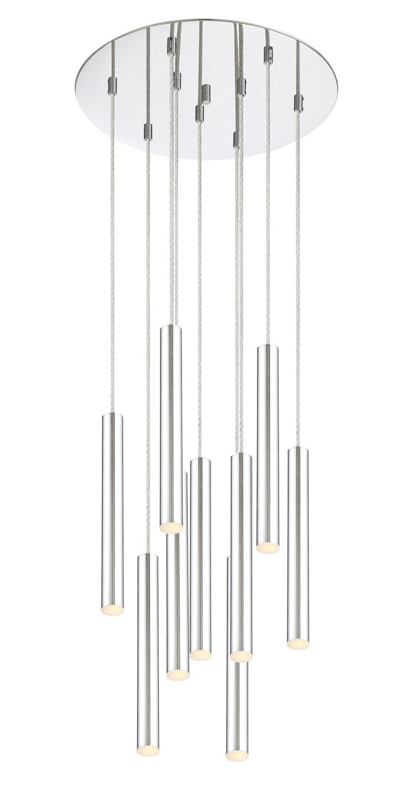 Forest 9 Light Island/Billiard in Chrome Finish