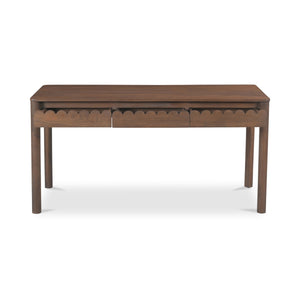 Moe's Wiley Desk with Scalloped Edges in Brown