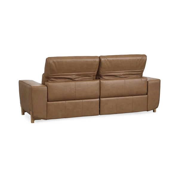 Kadon Leather Power Recliner Sofa with USB-C - Tan