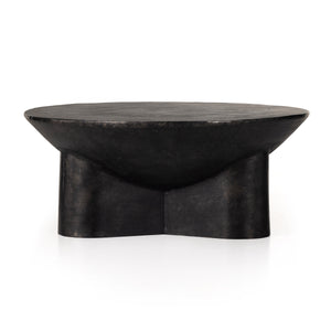 Sante 36" Coffee Table In Raw Black