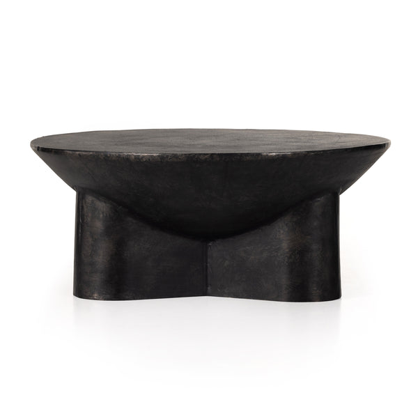 Sante 36" Coffee Table In Raw Black