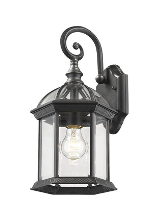 Annex 1 Light Outdoor Wall Light in Black Finish
