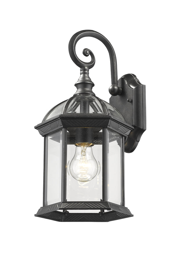 Annex 1 Light Outdoor Wall Light in Black Finish