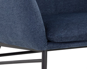 KASEN LOUNGE CHAIR - BELFAST NAVY