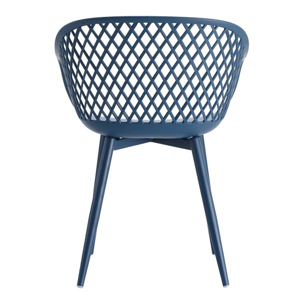 Moe's Piazza Outdoor Chair Blue - Set of Two