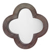 Clover Wood Wall Mirror, Grey Wash