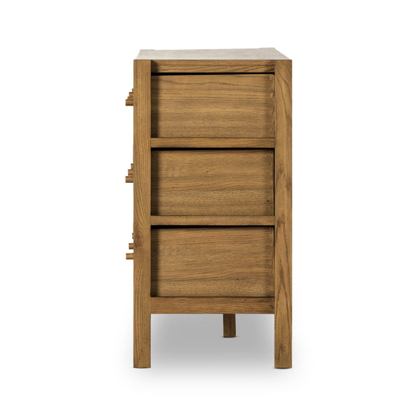 Meadow 6 Drawer Dresser In Tawny Oak