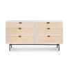 Luella 6 Drawer Dresser In Matte Alabaster