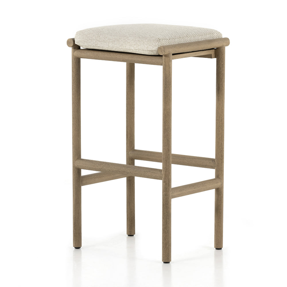 Kyla Outdoor Stool In Brown/Sand In Bar