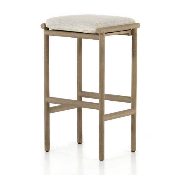 Kyla Outdoor Stool In Brown/Sand In Bar
