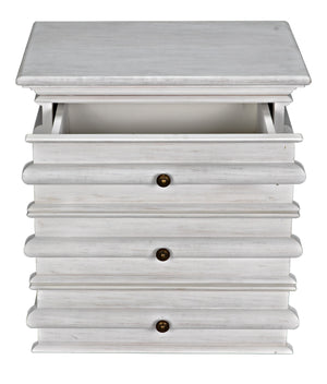 Ascona Side Table, White Wash