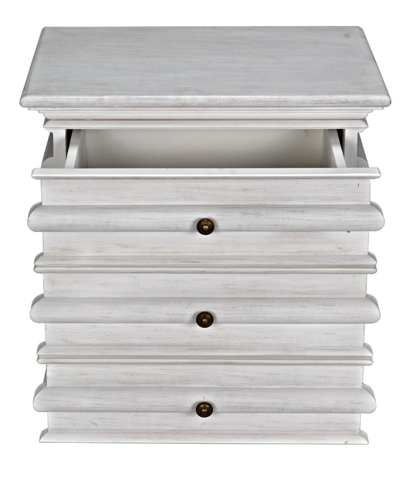 Ascona Side Table, White Wash