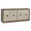 Denver Solid Wood 4Dr Cabinet - Distressed Gray/White