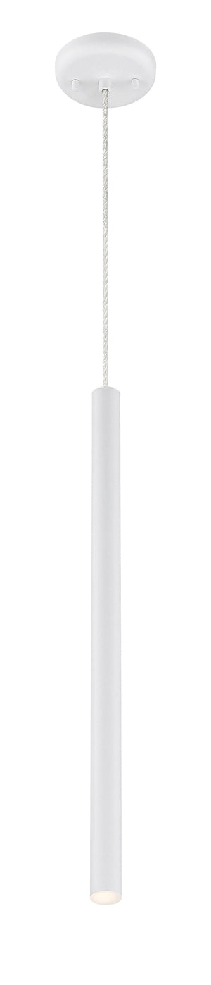Forest 1 Light Mini Pendant in Matte White Finish